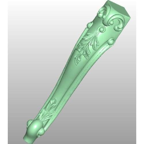 3D model STL format file for cnc router engraving furniture sofa cabinet chair leg pattern Artcam 781