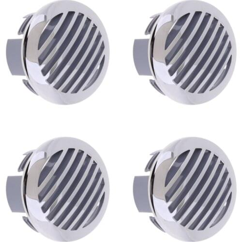 4x RV Marine Boat 3" (76mm) Stainless Steel Curved Clad Airflow Air Flow Vent 81932SS-HP