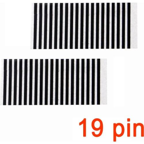 50 PCS/lot 19pin Zebra Stripes Flexible Cable Train Paper ZX925 ZX1055 For Sheriff ZX-925 key Fob Remote Key LCD Display