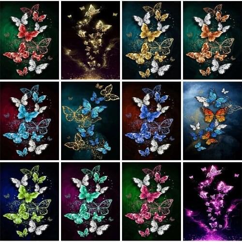 ARMYQZ Diamond Painting Kit Animal Pictures Of Rhinestones Diamond Embroidery Cross Stitch Butterfly Mosaic Handmade Gift