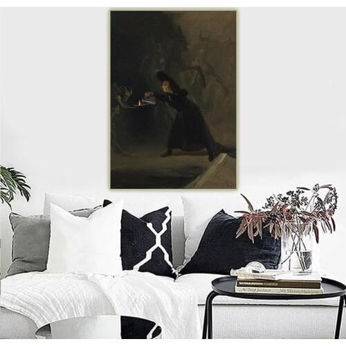 Citon Francisco Goya《The Forcibly Bewitched,1798》Canvas Oil Painting Art Poster Picture Wall Background Decor Home Decoration