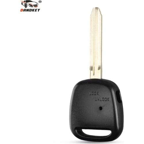 Dandkey 20pcs Replacement Remote Key Shell Case Blade For Toyota Carina Estima Harrier Previa Corolla Celica Fob 1 Buttons Cover