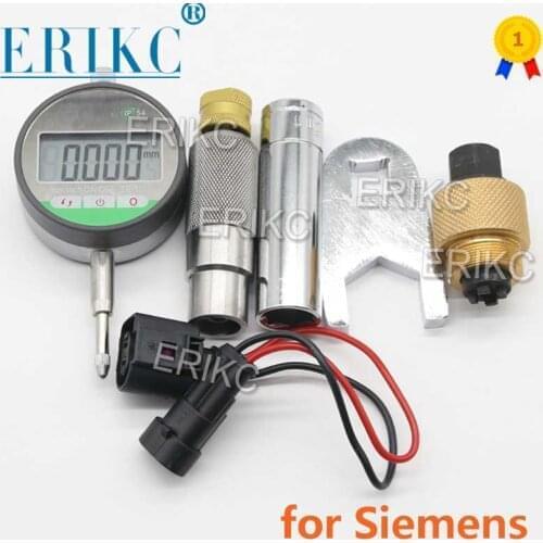 For Siemens VDO Piezo Diesel CR Injector Armature Lift Test Measuring Tool B61 B60 Gaskets Shims Adjusting Washer E1023613 ERIKC