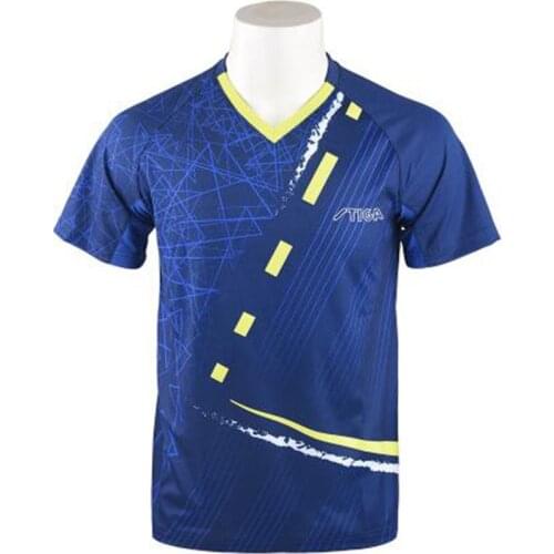 Stiga 2021 new style table tennis t-shirt V neck blouse table tennis shorts for table tennis racket ping pong game