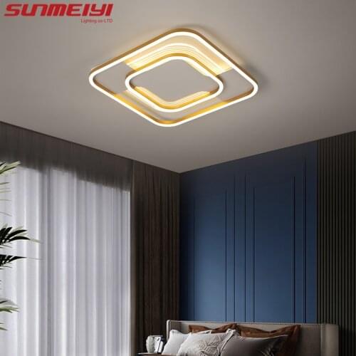 Creative Led Ceiling Lights For Kitchen Kis Bedroom Modern Gold Black Ceiling Lamp Fixtures Living room Light plafon led techo