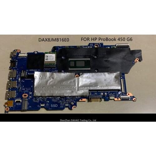 MODEL:X8J-6L FOR HP ProBook 450 G6 Laptop motherboard DAX8JMB16E0 WITH SREJQ I5-8265U DDR4 100% fully tested