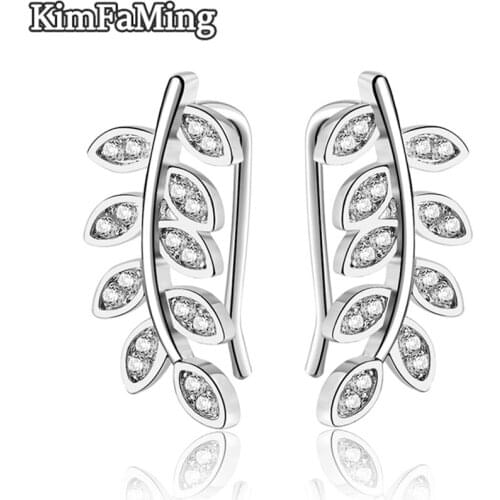 Fashion Leaf Shape Clip Earrings for Women Daily Wear Jewelry LPE002