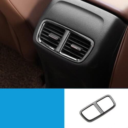 Lsrtw2017 Stainless Steel Car Rear Armrest Vent Frame Trims for Buick Regal Opel Insignia 2017 2018 2019 2020 Accessories Auto