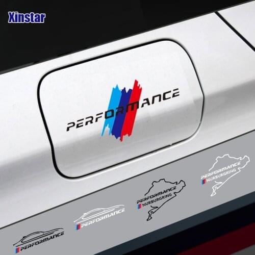 M Power Performance Car Tank Cap Sticker For BMW E36 E39 E46 E60 E61 E64 E70 E71 E85 E87 E90 E83 F10 F20 F21 F30 E80 M3 M5