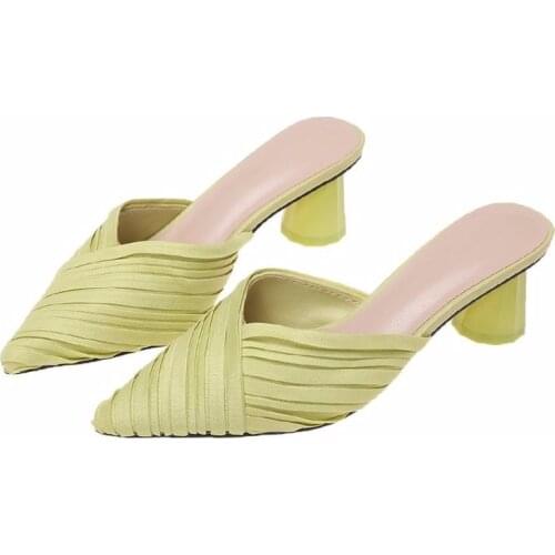 2021 Summer New Womens Slippers Fashion Strap Sandals and Slippers High Heel Sandals Sandals Women Woman Shoes