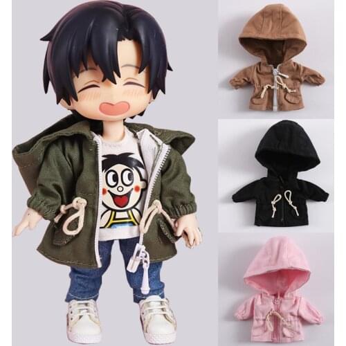 OB11 baby clothes molly doll clothes beauty knot pig 1/12 BJD casual windbreaker body9 can wear tooling jacket doll accessories