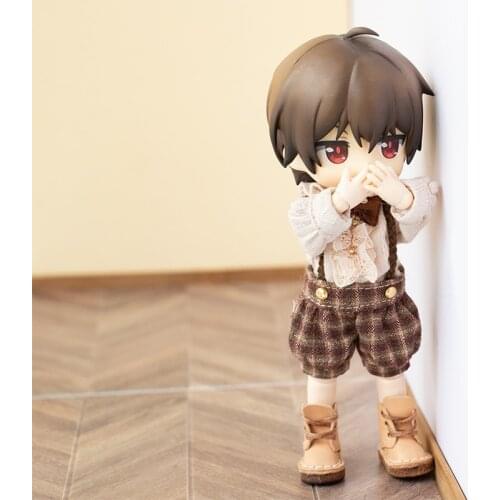 Ob11 clothes British court style suit overalls pants little detective for obitsu11, GSC, p9, 1/12bjd doll clothes Accessories