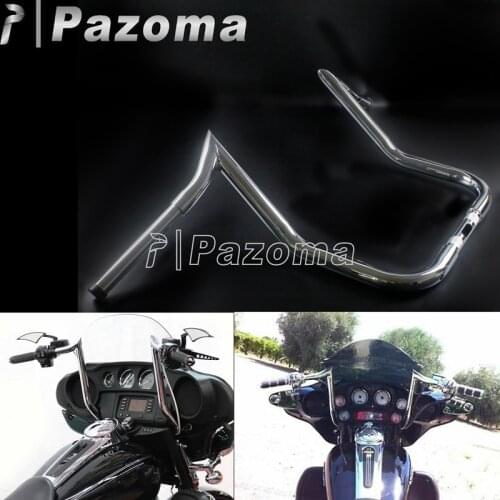 Motorcycle Batwing Fairing Handlebar 12" 14" 16" Rise Handle Control Bar APE Hanger For Harley Touring Street Glide Dressers
