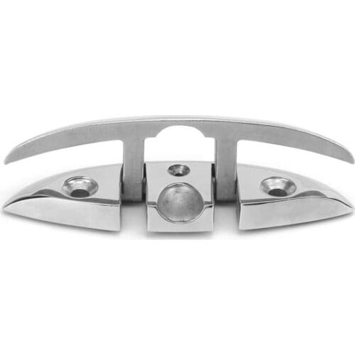 Cleat Accessorie Marine Hardware Rope Cleat 316 Stainless Steel Mooring Bollard Fit for Yachts Speedboats Fishing Boats Rope