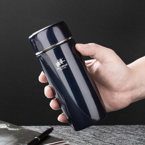 Vacuum Insulated Cup Travel Cup Portable Stainless Steel Ooffice Household Man Water Bottle Thermos For Tea 400ML Thermal Mug