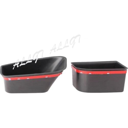 Left & Right Front door Armrest Storage Box Black For 09-15 Audi Q5 2009 2010 2011 2012 2013 2014 2015