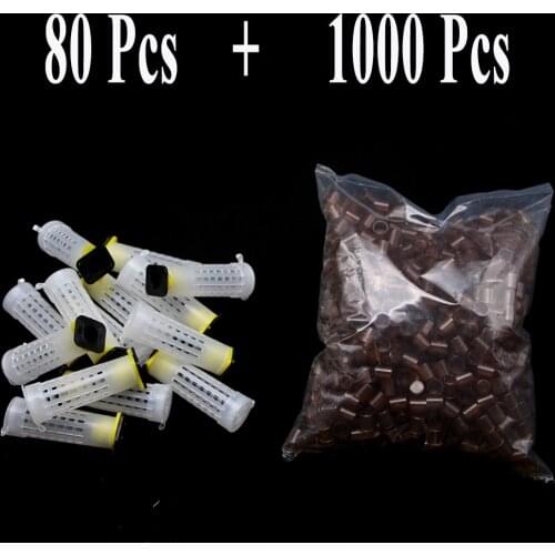 1SET Beekeeping Queen Rearing Kit Nicot Bee Farm System Larva Cage Protective Cover Brown Cell Plastic Beekeeper Tools Supplies