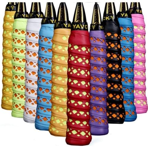 1 Pcs Grip Tape Anti-slip Absorb Sweat Racket Tape Handle Grip Tennis Badminton Squash Band Anti-skid Headbands Sweat Band 110cm