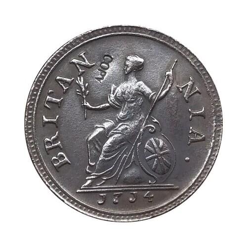 1714 United Kingdom 1 Farthing copy coins