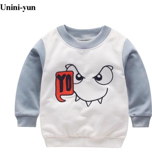 2017 designer boys sweatshirt cotton t shirt for boys cartoon outwear 2-7years kids clothes spring autumn boys tops tees clothes