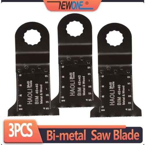 3 pcs 45mm Bi-metal Oscillating Multi Tool saw blade for Ridgid ,Worx Sonicrafter,AEG,metal cutting,Home DIY