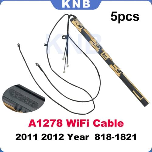5pcs Original Antenna WiFi Bluetooth iSight Camera Flex Cable For Macbook Pro 13" A1278 818-1821 Late 2011 Mid 2012