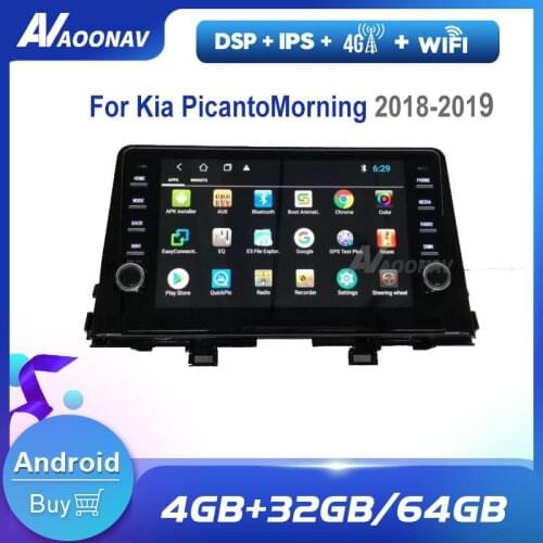 2Din Android Touch Screen Car radio multimedia player For Kia Picanto Morning 2018 2019 Car auto tape recorder Stereo Head Unit