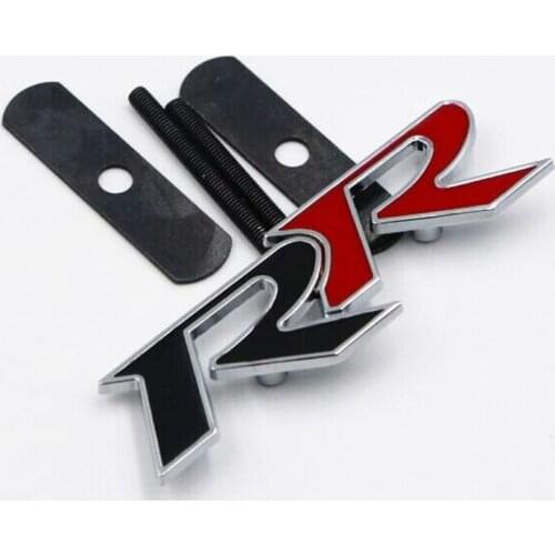 Zinc Alloy Car Stickers Front Grille Badge Emblem Accessories RR Logo Auto Styling for Honda Mugen Civic Accord CRV City JAZZ