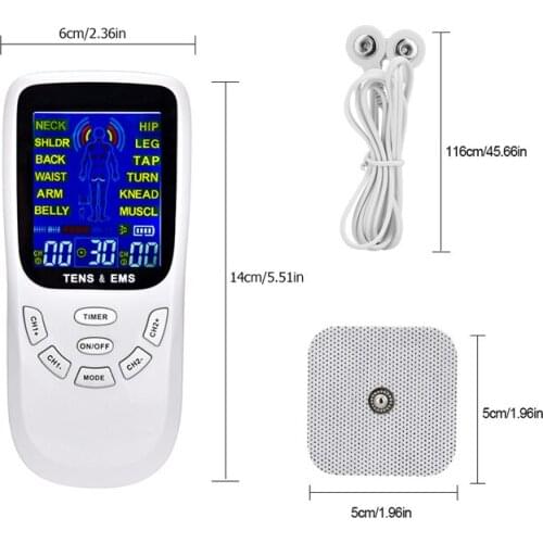 Electric Herald Tens Muscle Stimulator Ems Acupuncture Body Massage Ems Body Massage Digital Therapy Machine Massager Electric
