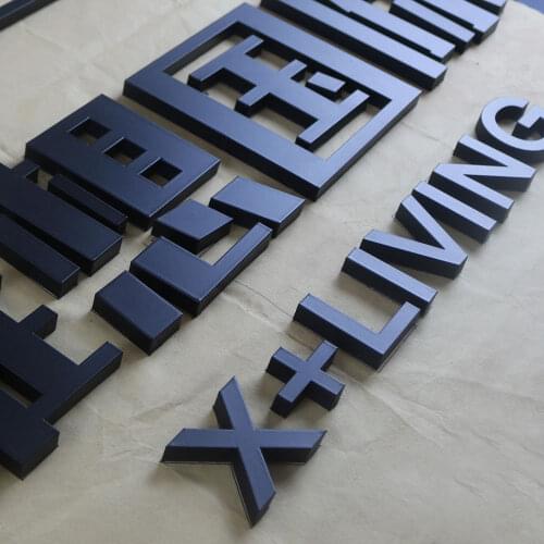 Hot Sale Raised Letters Metal Aluminum Letter Cutting Logo Interior Exterior Wall-mounted Adhesive Signage 3D SUS Letters