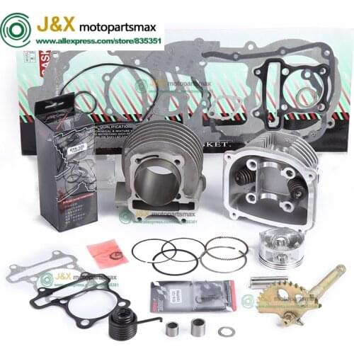 GY6 125cc 150cc upgrade to GY6 200cc 61mm bore add power at least 30% Racing Camshaft CDI Muffler Performance ,Oil pump Gear