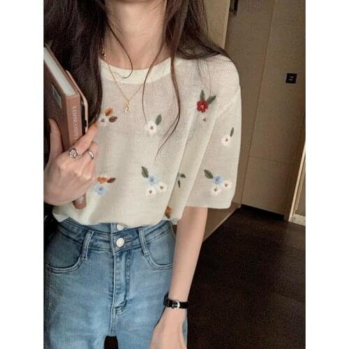 Haoyi Helen Women's Knitted T-shirts