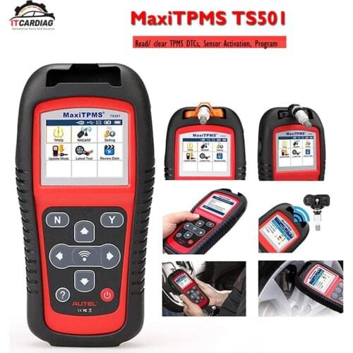 AUTEL MaxiTPMS TS501 Tire Pressure Tool TPMS Sensor Diagnostic OBD 2 Diagnose, Read/ clear TPMS DTCs, Sensor Activation, Program