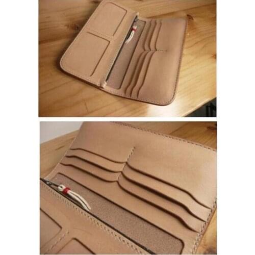 Leather craft template multi pocket double photo position wallet die cutting knife mould hand punch tool set deri el aletleri