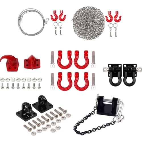 Metal RC Car Tow Hook Chain Decoration Accessories for 1:10 RC Crawler Axial SCX10 90046 AXI03007 Traxxas TRX-4 TRX6