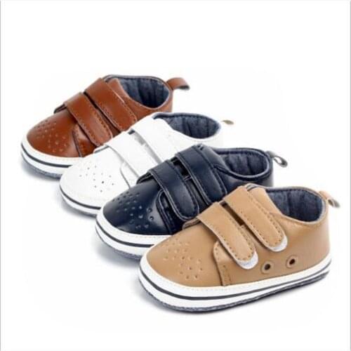 Fashion Baby Shoes PU leather Infants Soft Sport Shoes Boys Casual Shoes First Walkers
