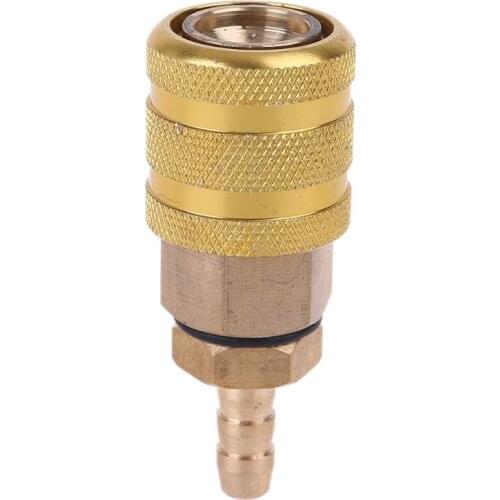 2020 New 1/4\" NPT Coupler and 6.5mm Plug Brass Quick Connect Air Fitting Thickened Copper