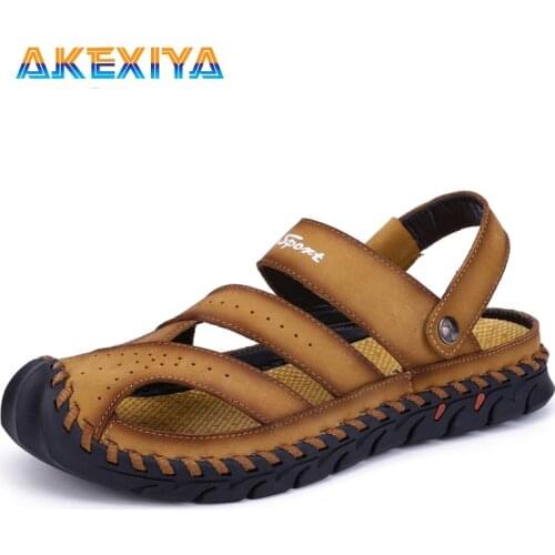 New Mens Sandals Summer Comfortable Mens Shoes Outdoor Non-slip Mens Beach Shoes Wear-resistant Mens Sandals Men Water Shoes