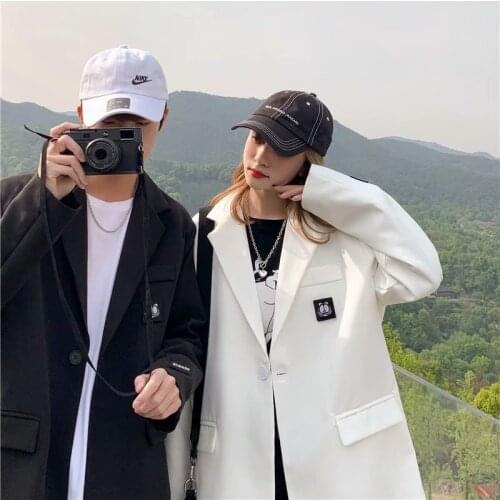 Ins casual suit tide brand Hong Kong style summer thin style handsome suit Korean style trendy jacket spring and autumn tops