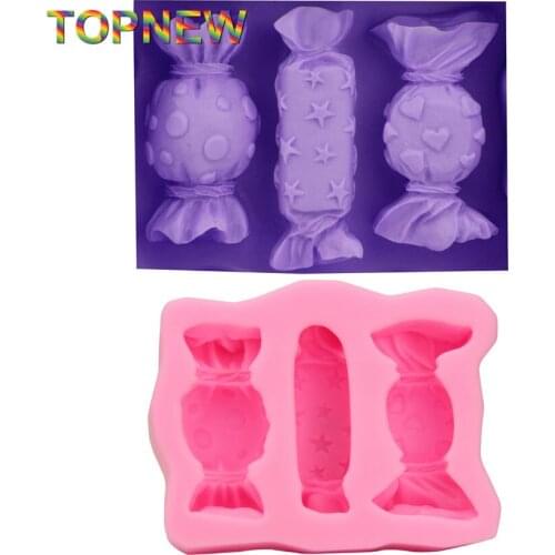 Xmas Candy Shape Silicone Cake Molds Non-Stick Sugar Jelly Jello Fondant Ice 3D Moulds Kitchen Accessories Tools Fast C1631