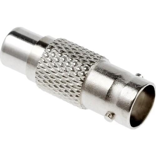 Retail Silver BNC (female) to RCA (female) Adapter