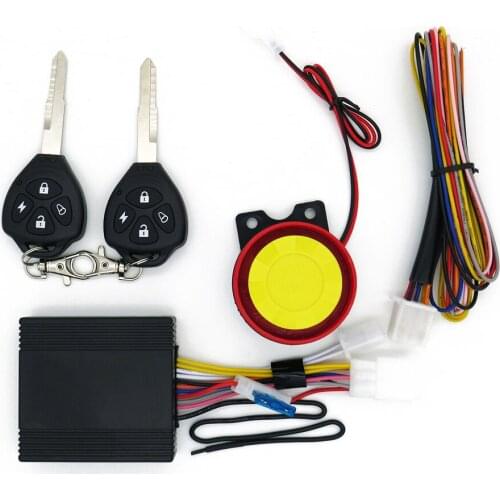 Motorcycle Burglar Alarm Remote Activated Motorcycle Alarm with Remote Control & Buttons Moto Scooter DirtBike Theft Protection