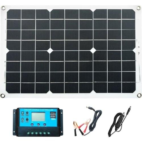 Solar Panel 18W USB 5V/1.7A+ DC12V /1.5A Foldable Polysilicon Is Suitable For Outdoor Solar Power Supply