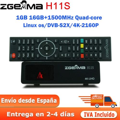 Zgemma H9S SE Satellite Receiver DVB-S2X Upgraded by Zgemma H9S 4K HD Build-in WIFI Linux & Android Digital Receptor ccam tv box