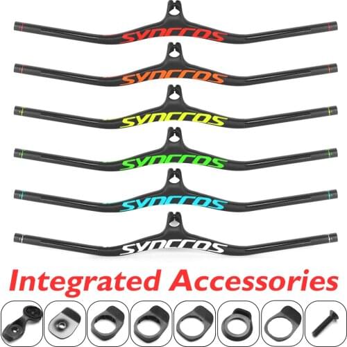 SYNCROS Custom Carbon Integrated MTB Handlebar FRASER IC SL-8-17-25 Degree Three Specificatio Mountain Road Bicycle Handlebar