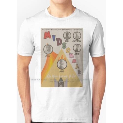 Midsommar Vintage Poster T Shirt 100% Pure Cotton Midsommar Hereditary A24 Film Cinema Movies Horror Pop Culture Ari Aster