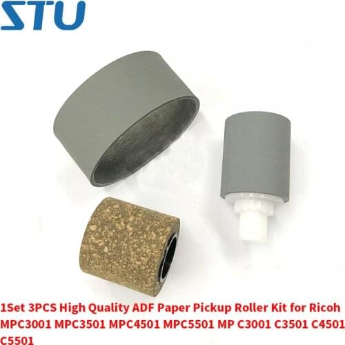1Set 3PCS High Quality ADF Paper Pickup Roller Kit for Ricoh MPC3001 MPC3501 MPC4501 MPC5501 MP C3001 C3501 C4501 C5501