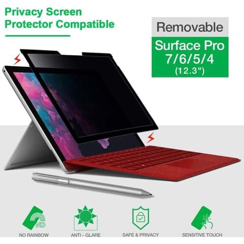 Privacy Screen Protector Protective Anti-spy film Removable Privacy Screen Filter for Microsoft Surface Pro 7 6 5 4