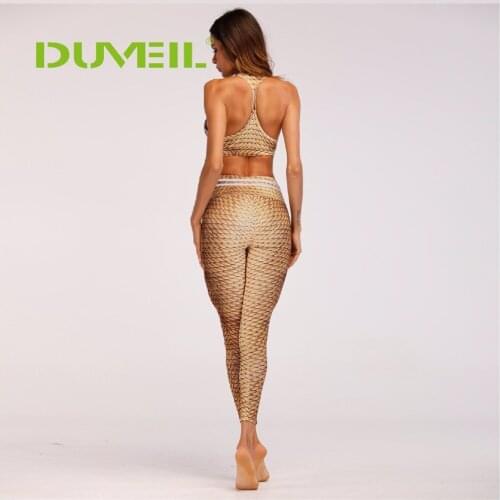Golden Mermaid Digital Printing Yoga Sports Suit Women Yoga Vest+Yoga Pants Fitness Yoga Set Bodybuilding Gym Running Sportswear