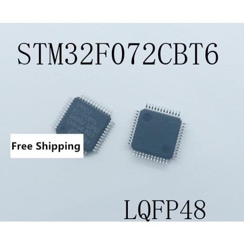 100pcs X STM32F072CBT6 STM32F072 LQFP48 NEW Free Shipping